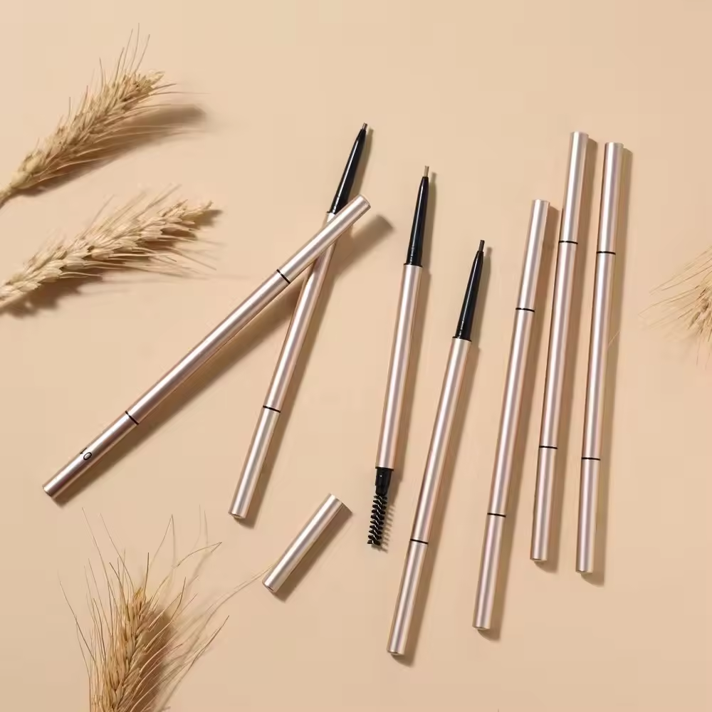 Hola Beauty Private Label Gold Double-headed Waterproof Eye Brow Pencil Eyebrow Pencil - Image 2