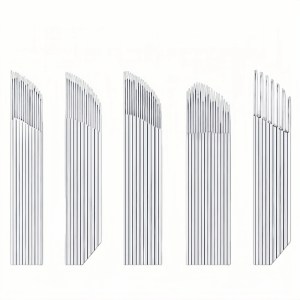Stainless Steel Eyebrow Tattoo Needles for Permanent Makeup Microblading Fog Shading Needle